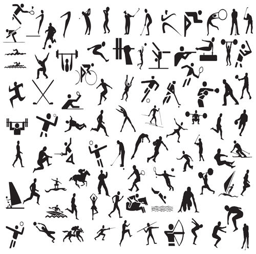 Olympic Sport Silhouettes