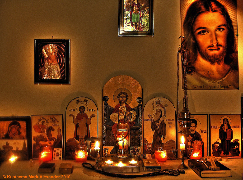 8 Orthodox Icon Prayer Corner Images