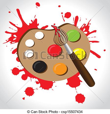 Paint Palette Clip Art Vector