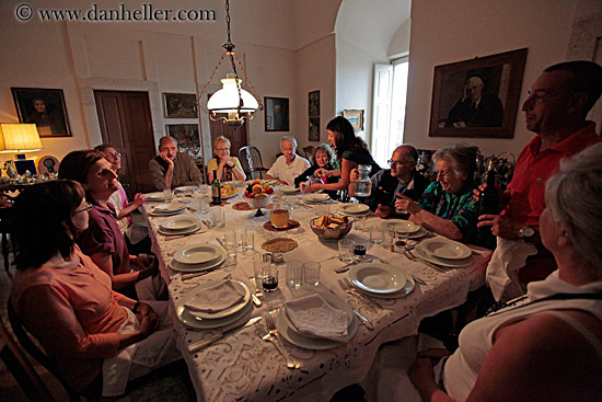 People around Dinner Table