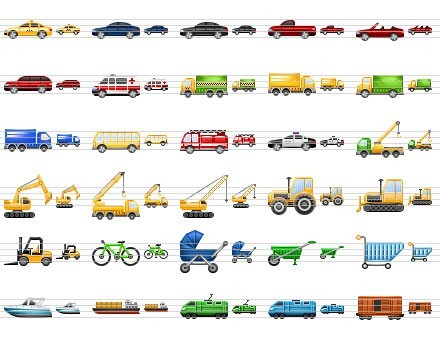 Perfect Transport Icons