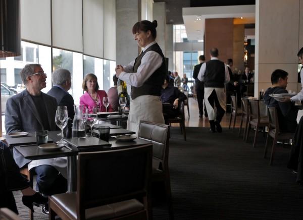 Person Sitting at Table Restaurant