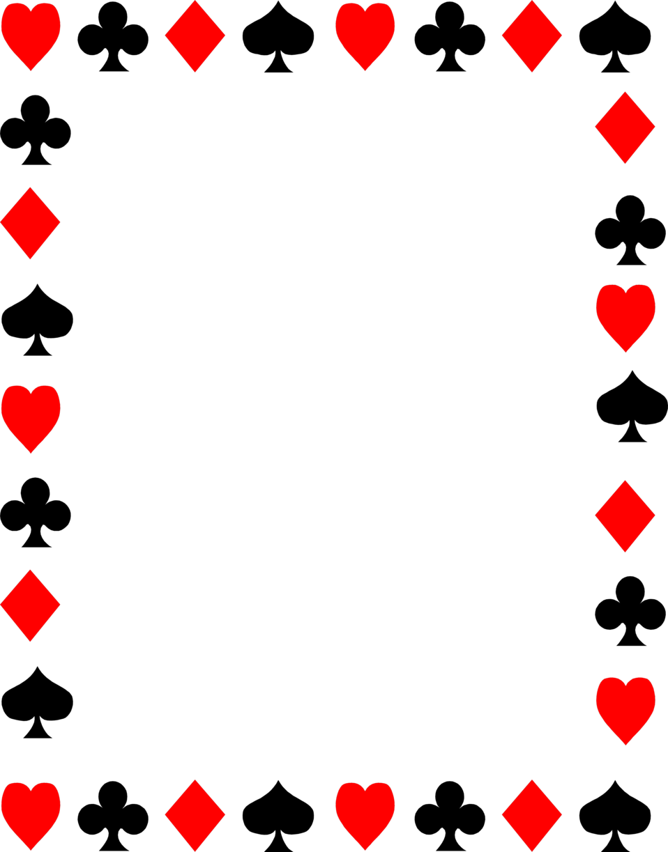 Playing Cards Clip Art Borders