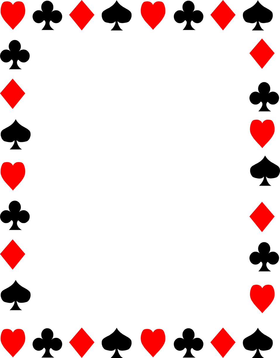 Playing Cards Clip Art Borders Playing Cards Clip Art Borders