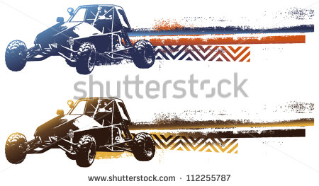 Sand Drag Race Car Graphics Vector