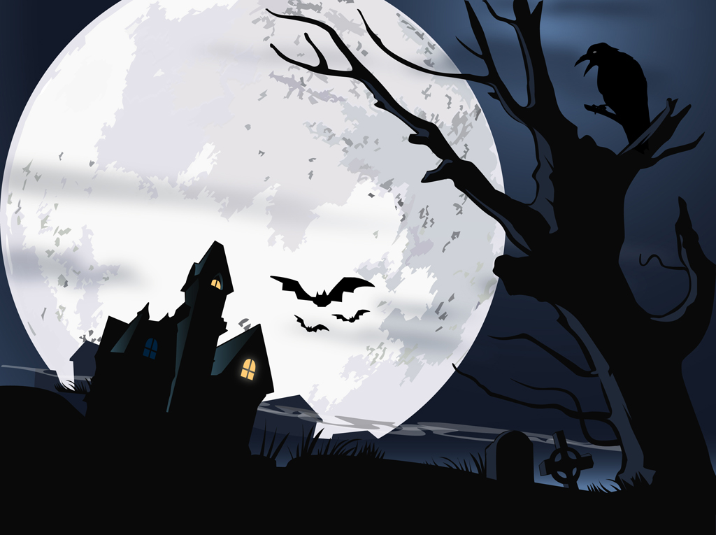 Scary Halloween Vector Free