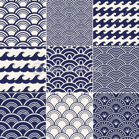 Seamless Ocean Wave Pattern