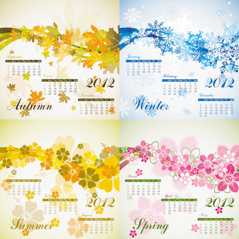 Season Calendar 2012