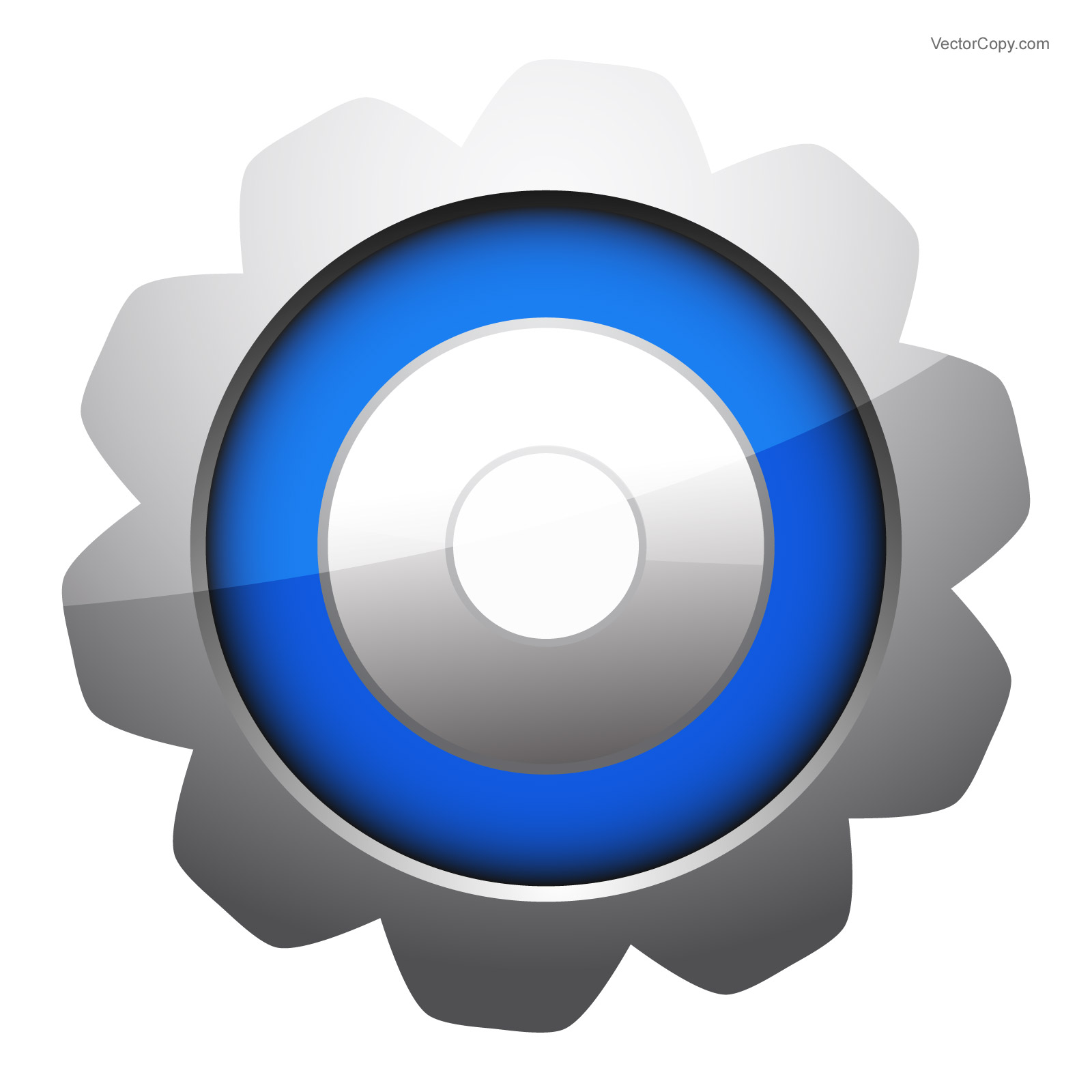 Settings Gear Icon Vector Free