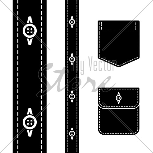 18 Vector Black Pocket Shirt Images