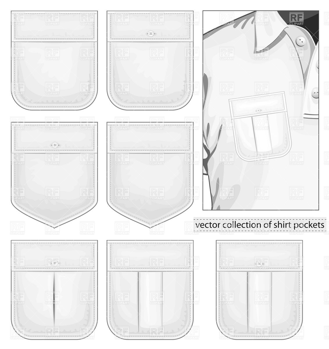 Shirt Pocket Vector