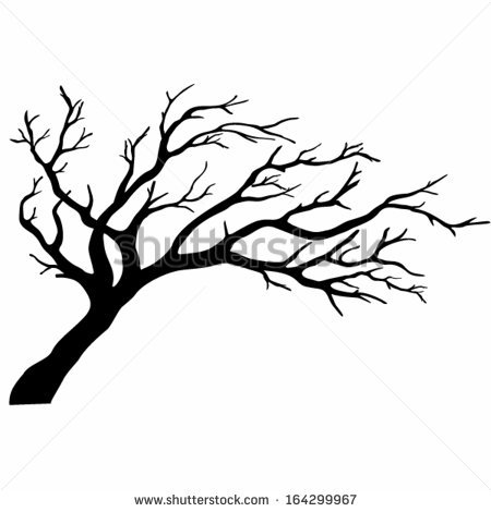 Simple Tree Branch Silhouette