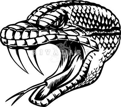 Snake Head with Fangs Clip Art Snake Head with Fangs Clip Art