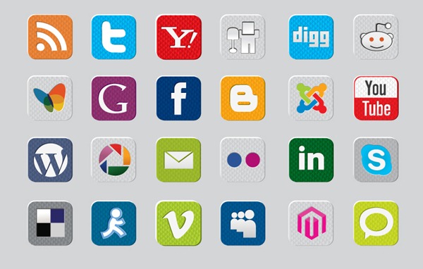 Social Media Icons Vector