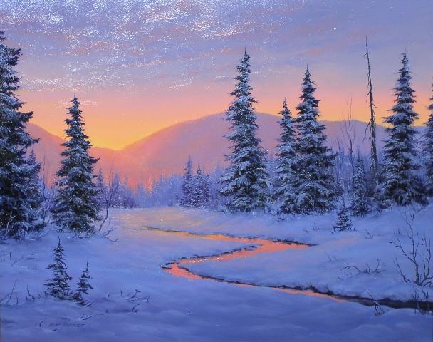 Sunrise Forest Winter Solstice