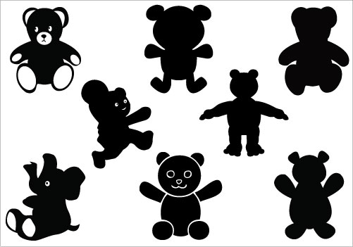 Teddy Bear Silhouette Clip Art