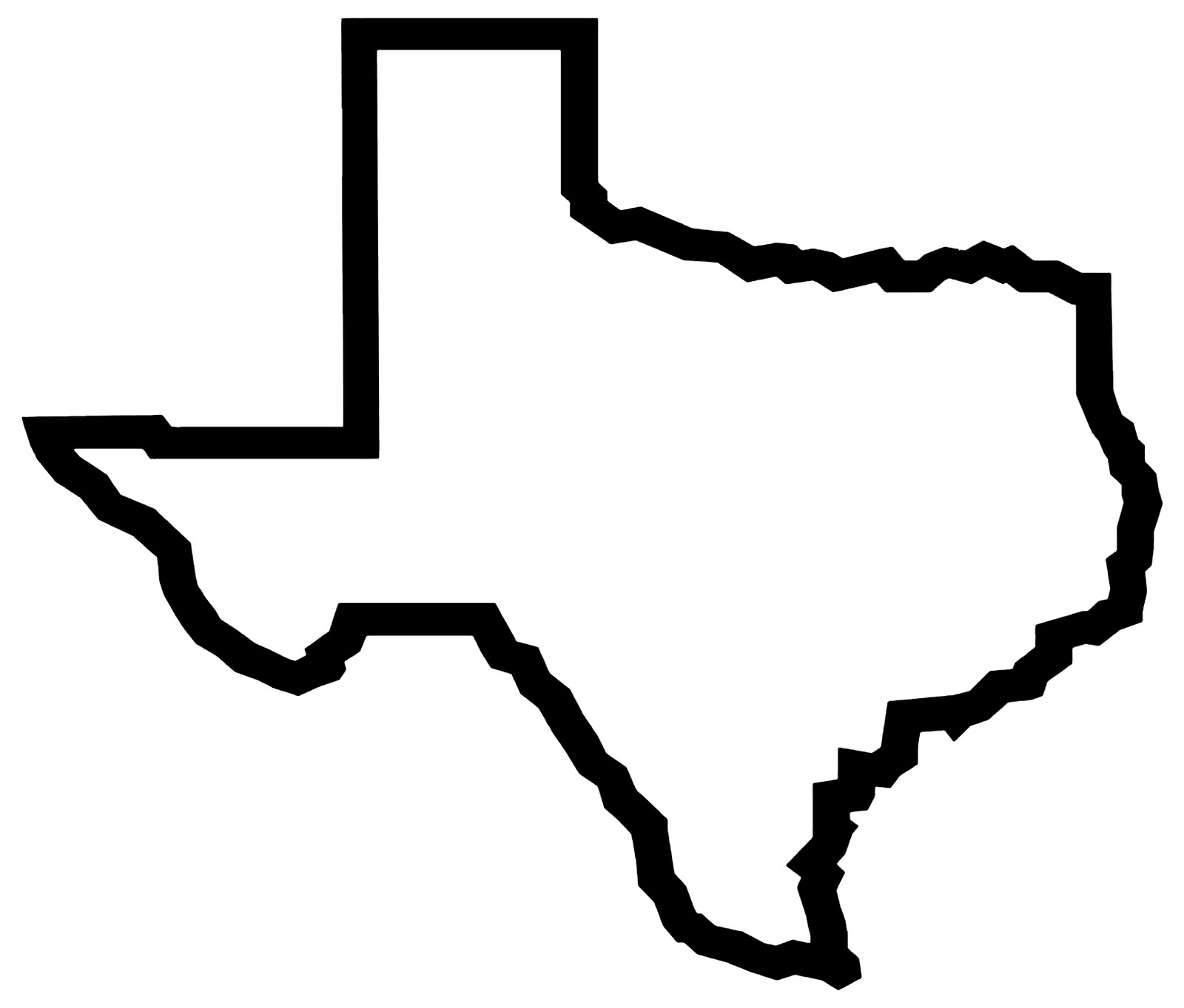 Texas Outline Clip Art