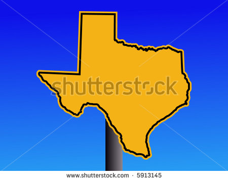 Texas State Map Vector