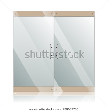 Transparent Glass Door Logo