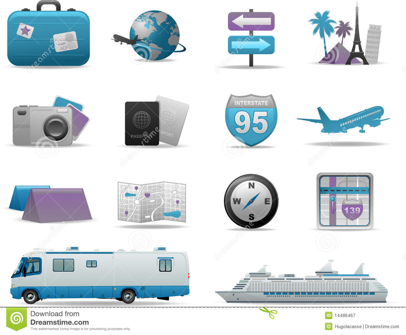 Travel Symbols Icons