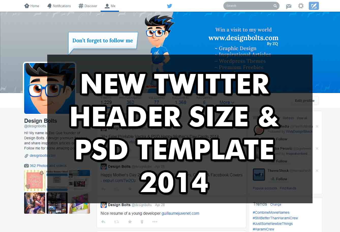 Twitter Banner Size Template
