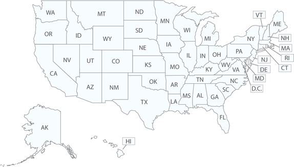 United States Map Vector