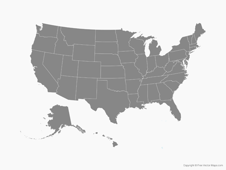 United States Map Vector