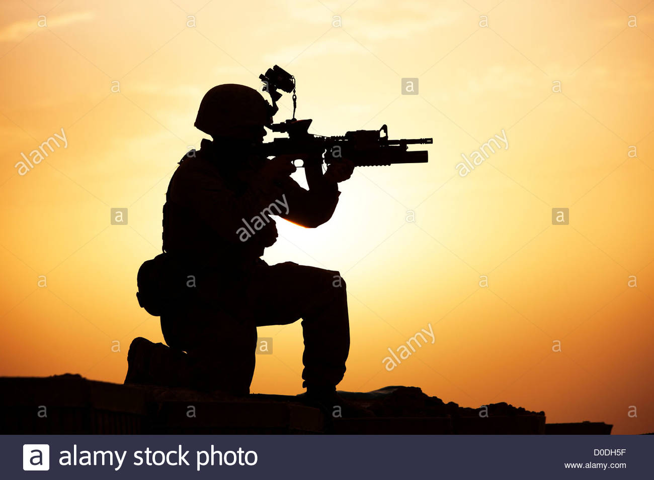 United States Marine Silhouette