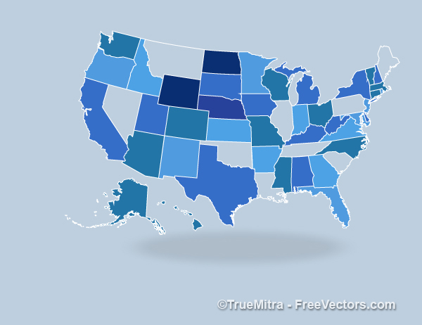 USA Map Vector Free