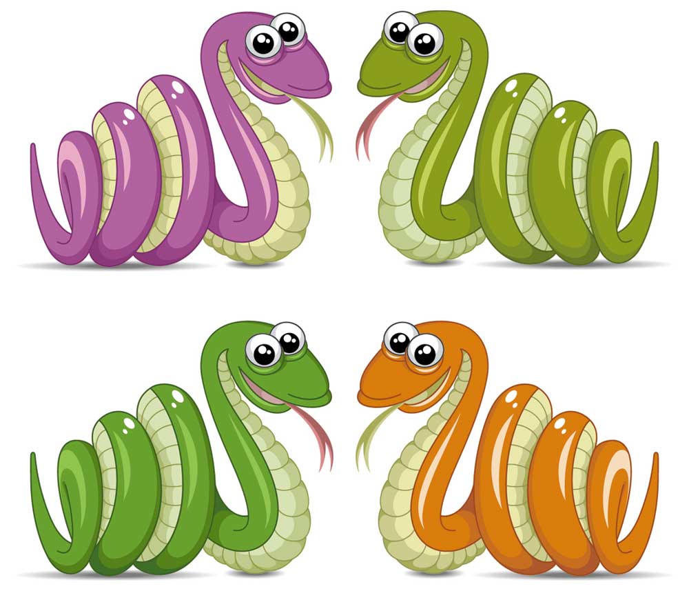 Vector Cartoon Snake Vector Cartoon Snake
