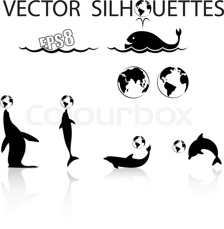 Vector Marine Logo Silhouette