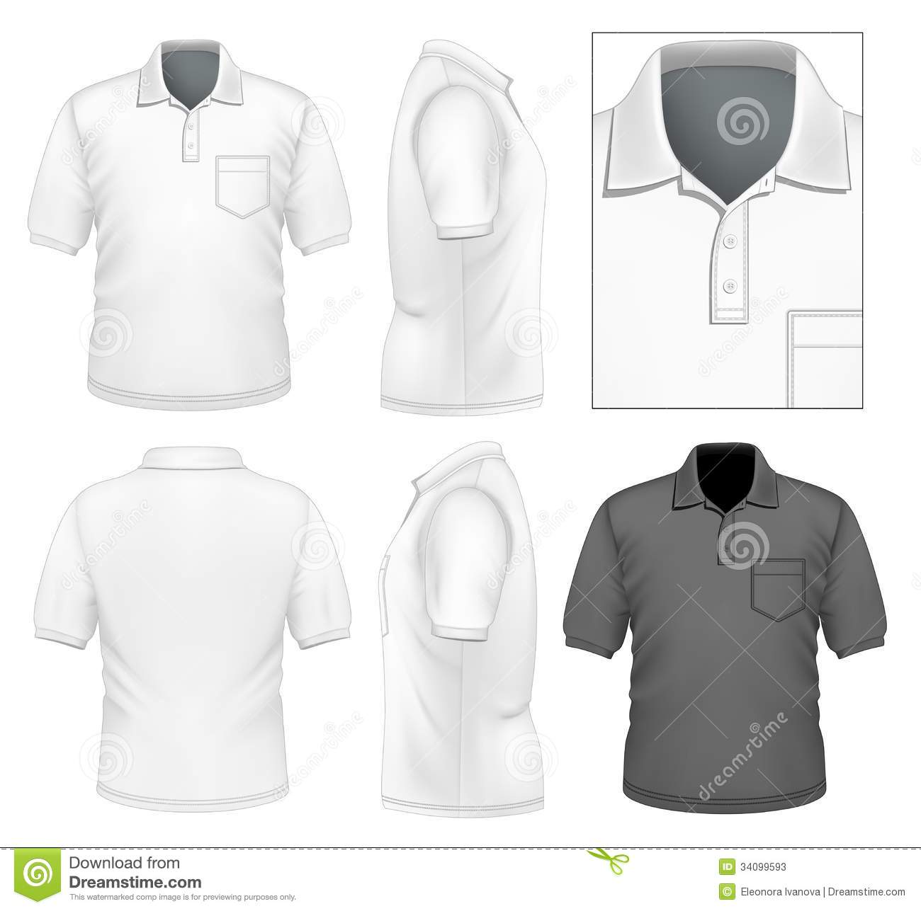 Vector Polo Shirt Design Template
