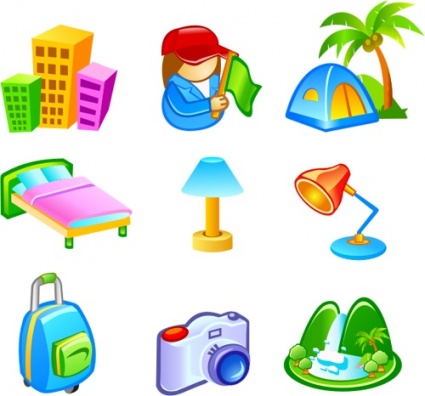 Vector Travel Icons Free Download