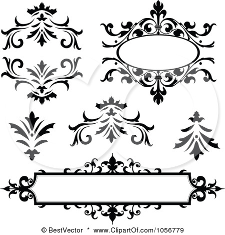 Vintage Black and White Clip Art