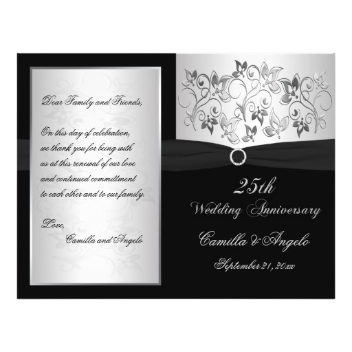 13 25th Wedding Anniversary Program Template Images