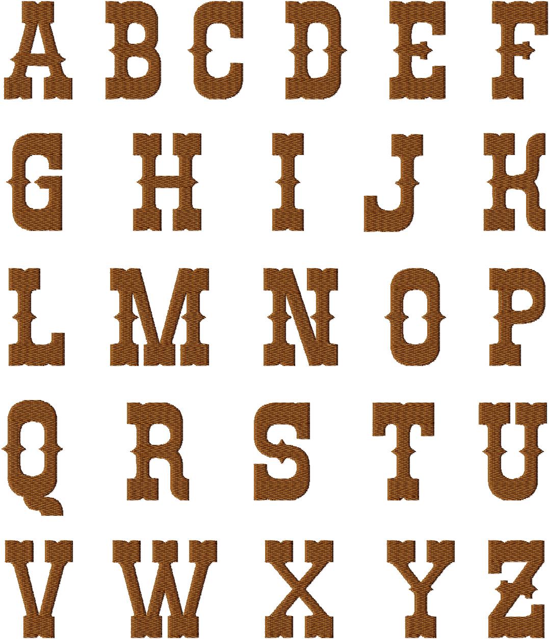 10 Western Style Number Fonts Images