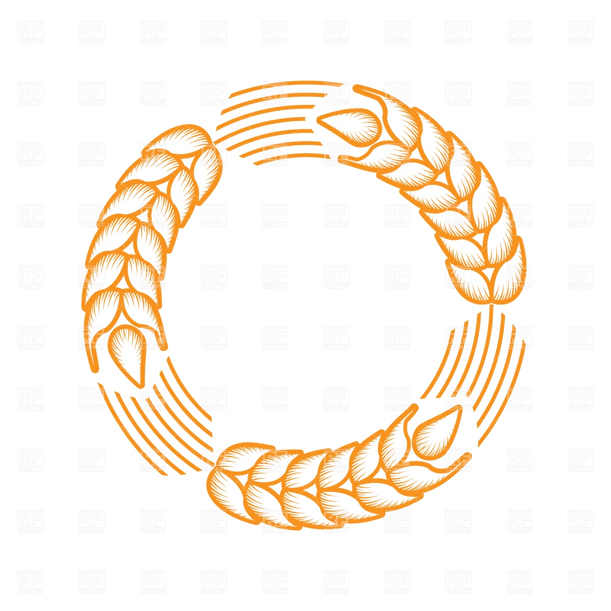 Wheat Border Clip Art