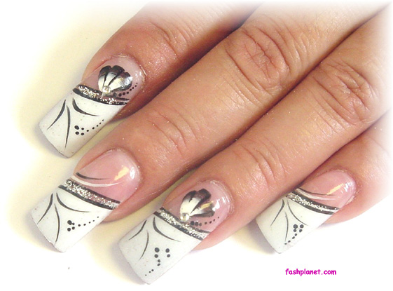 White Acrylic Nail Designs