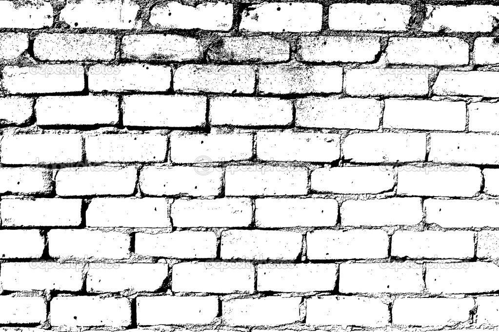 White Brick Wall Illustration White Brick Wall Illustration