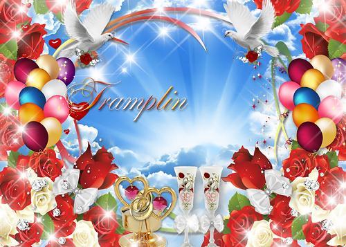 White Doves for Wedding PSD White Doves for Wedding PSD
