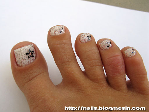 White Toe Nail Designs