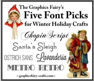 Winter Holiday Fonts Winter Holiday Fonts