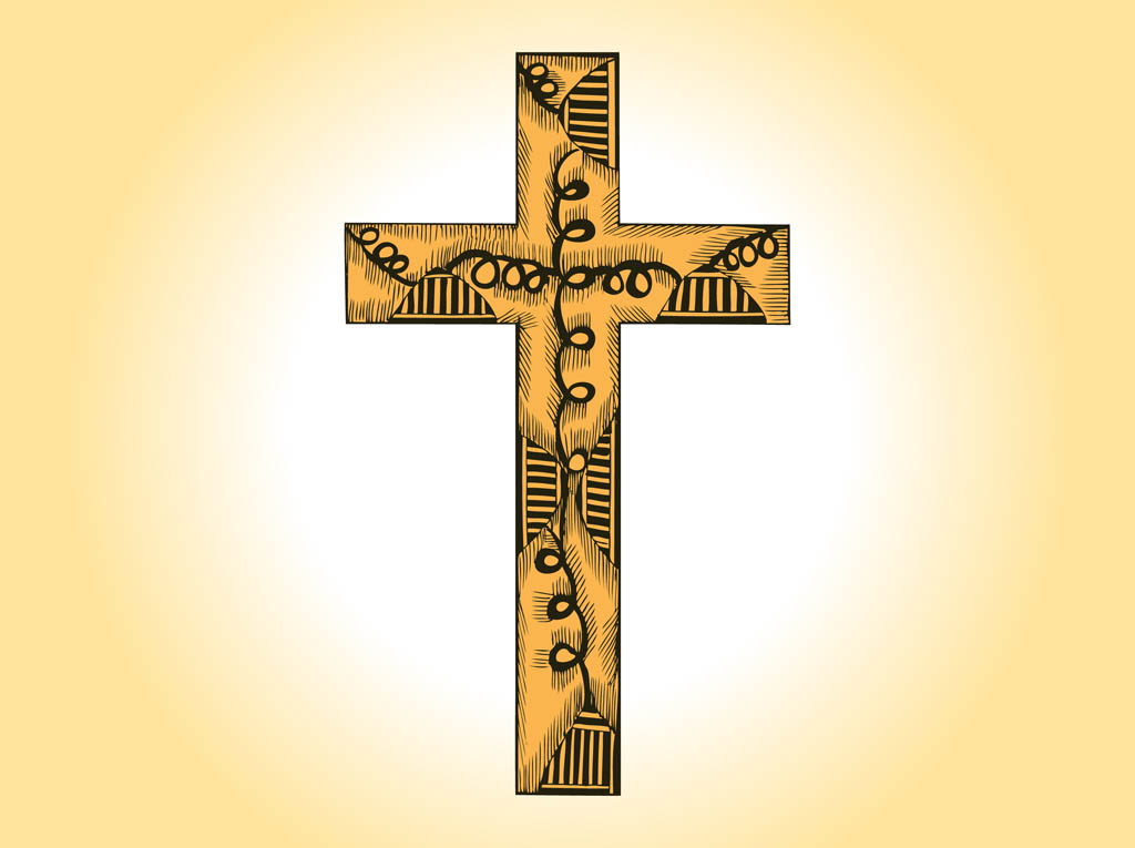 Wooden Cross Vector