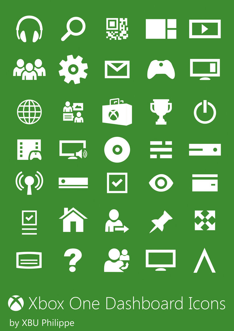 Xbox One Dashboard Icons