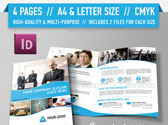 4 Page Brochure Template