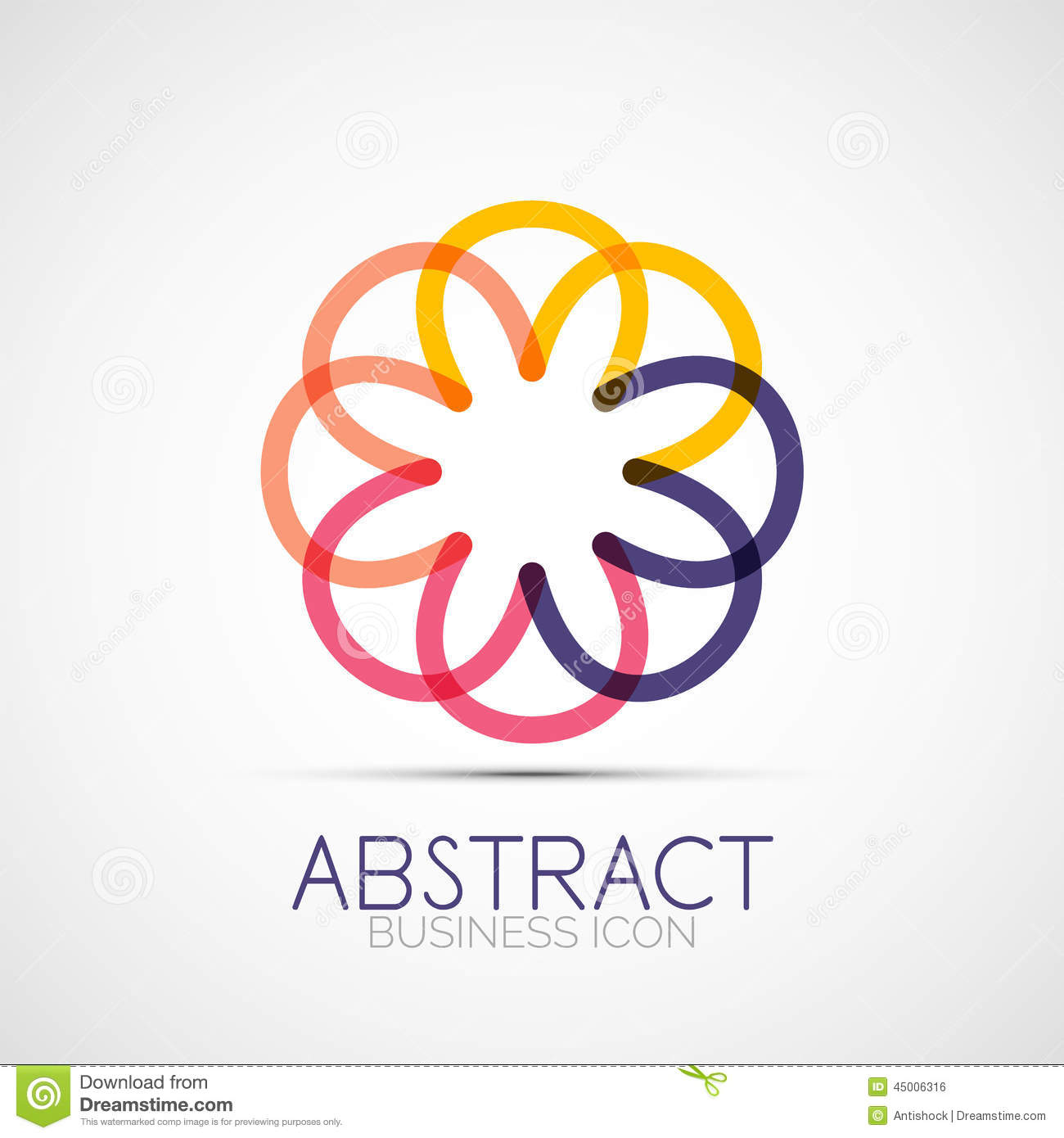 Abstract Line Design Logo