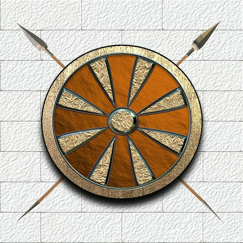 Ancient Spartan Shield Designs