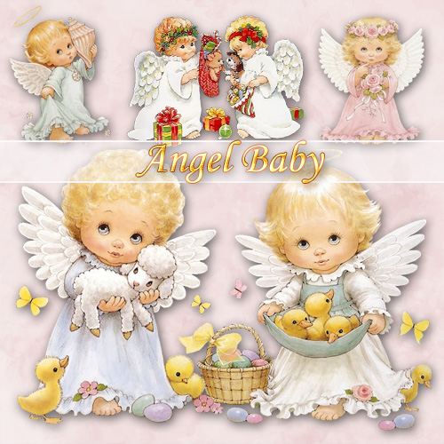 Angel Babies Clip Art