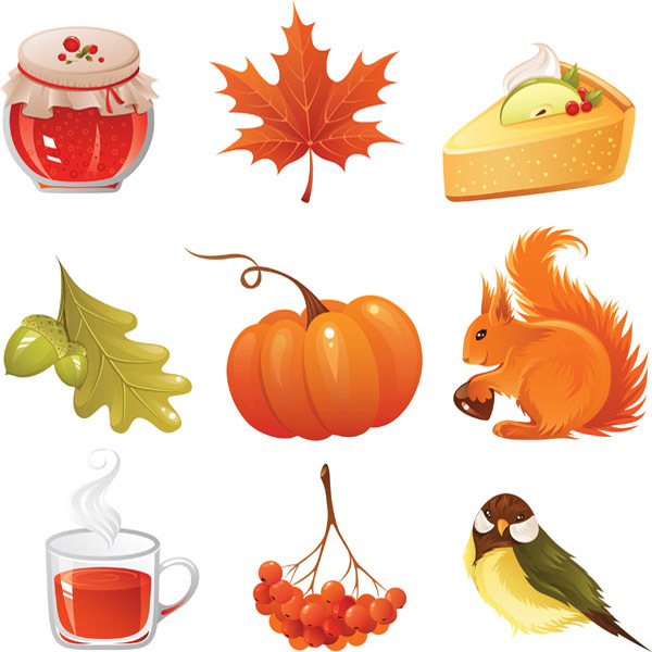 Autumn Vector Graphics Clip Art