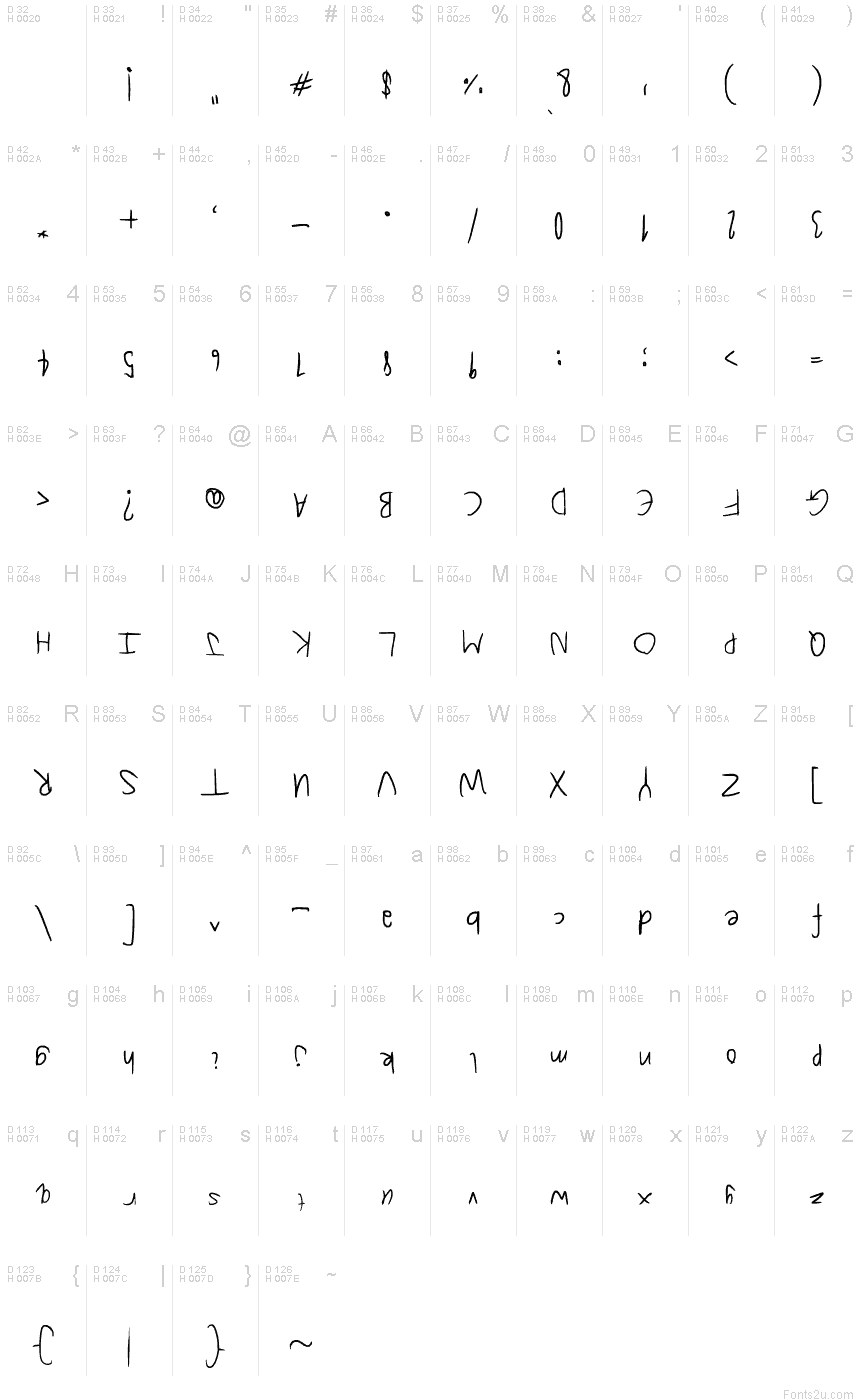 11 Backwards Letters Font Images
